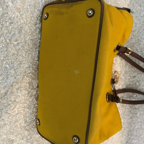 Michael Kors Yellow Saffiano Tote Shoulder Bag - Picture 7 of 16